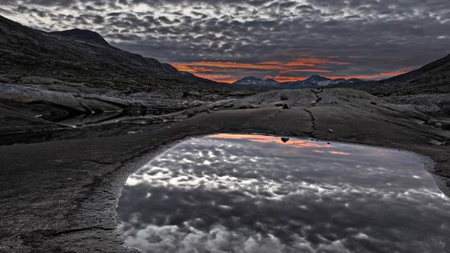 A lake in Jotunheimen National Park, Norway