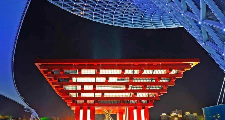 The China Pavilion at the 2010 Shanghai World Expo, in Shanghai, China