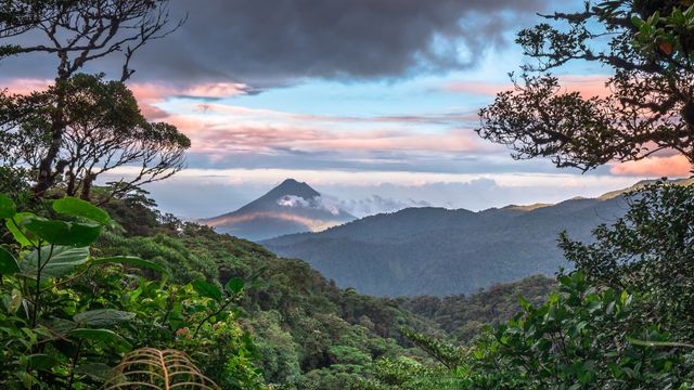 Arenal Volcano seen from Monteverde, Costa Rica