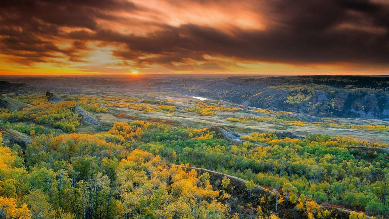 Dry Island Buffalo Jump Provincial Park, Alberta, Canada
