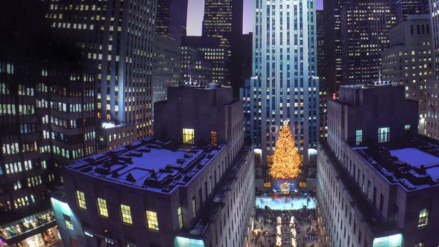 Sapin de Noël du Rockefeller Center à New York, États-Unis