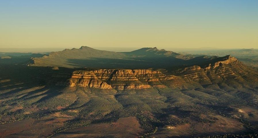 Aerial photo of Wilpena Pound in the Flinders Ranges, South Australia, Australia