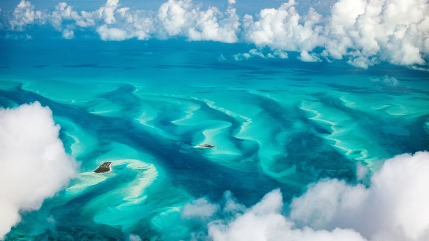 Türkisfarbenes Wasser der Bahamas