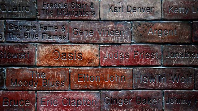 Music Wall of Fame, Mathew Street, Liverpool