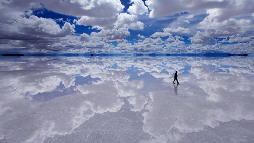 玻利维亚的乌尤尼盐沼