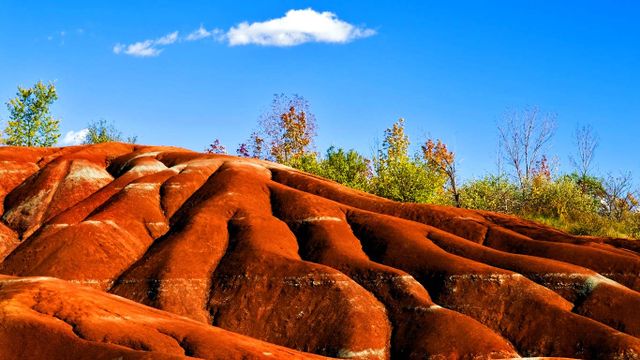 Cheltenham Badlands near Inglewood, Ontario