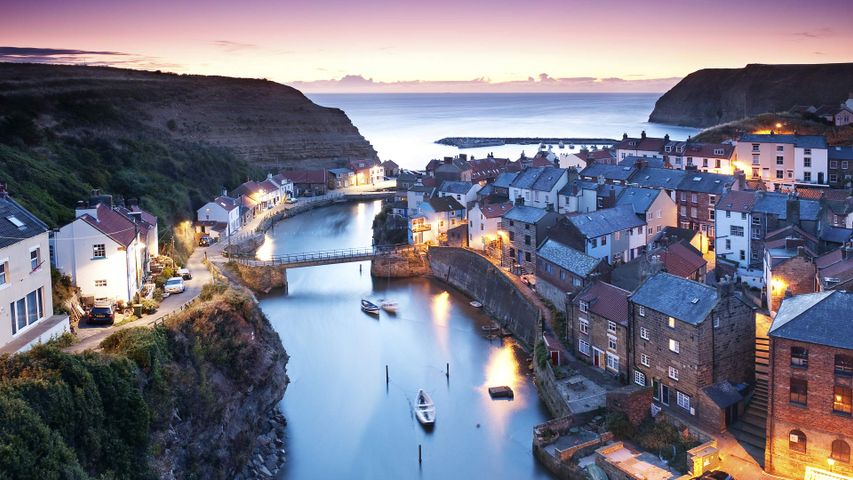 The seaside village of Staithes in North Yorkshire 