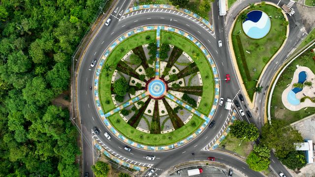 Letters Square Roundabout, Manaus, Brazil