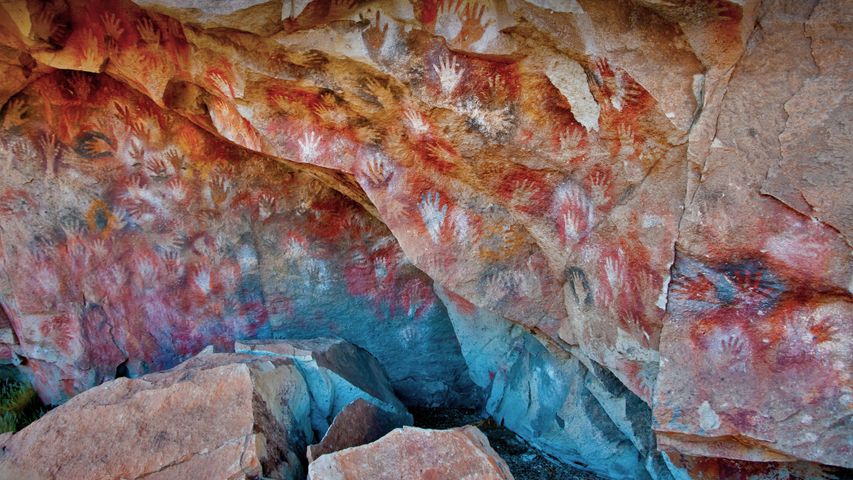 Cueva de las Manos (Grotte des mains) à Santa Cruz, Argentine