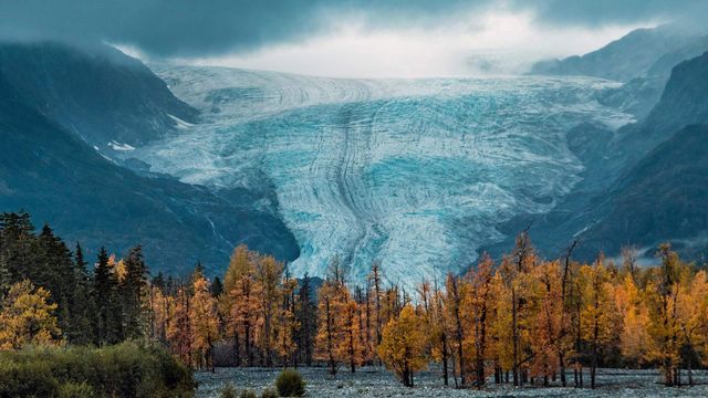 Exit Glacier at Kenai Fjords National Park in Alaska