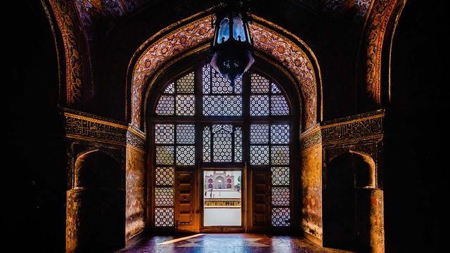 Akbar's tomb at Sikandra near Agra