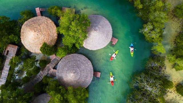 Thatched bungalows, Ko Phayam