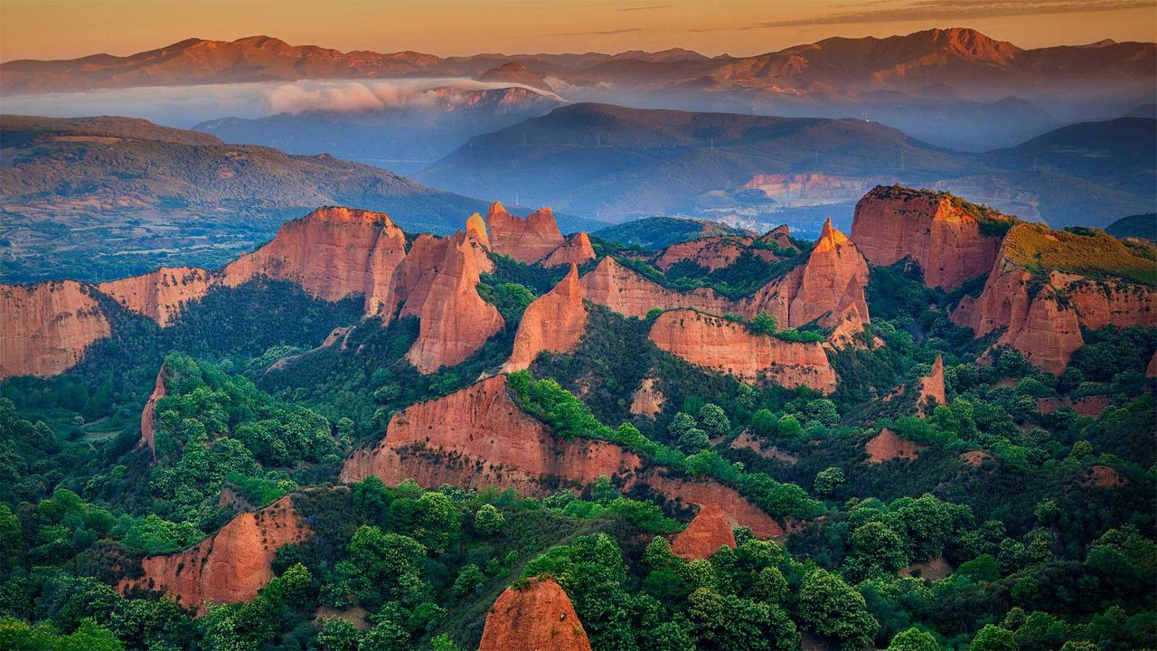 Ancient Roman gold mining site of Las Médulas, León province, Spain
