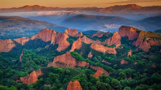 Ancient Roman gold mining site of Las Médulas, León province, Spain