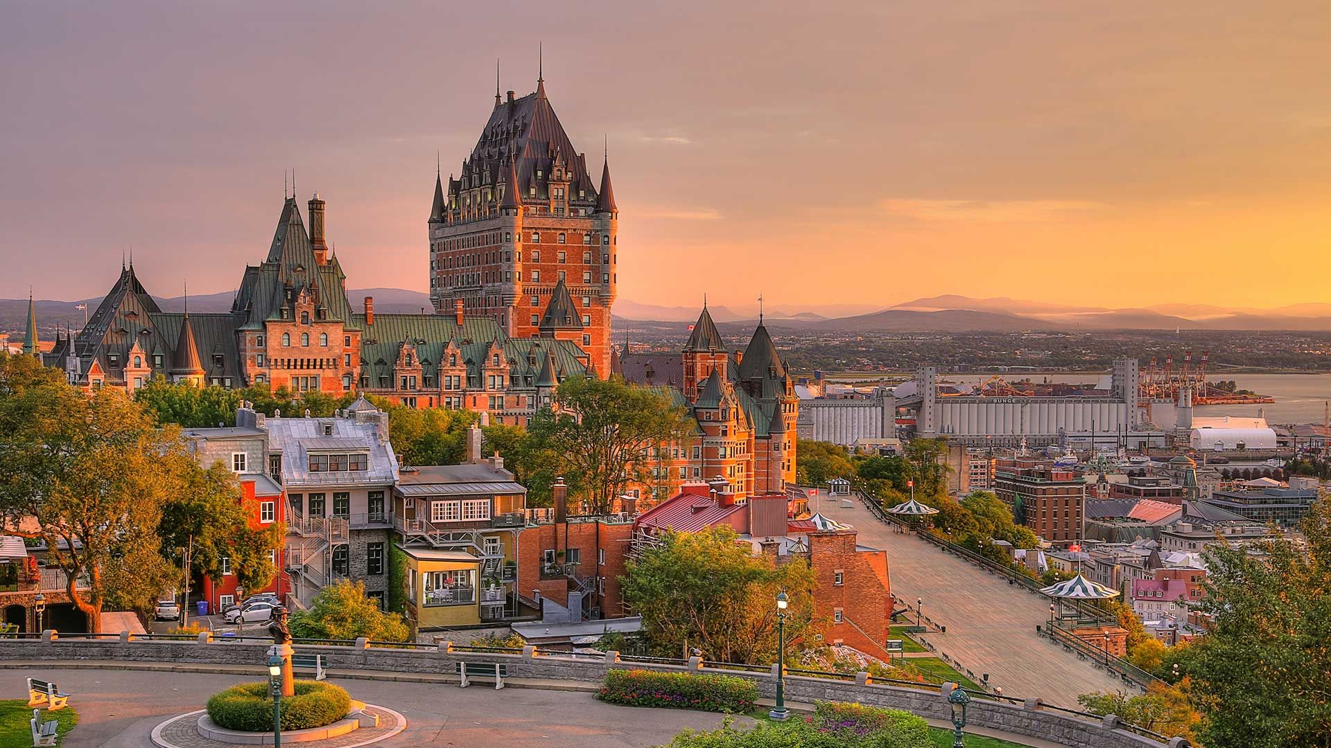 Frontenac Castle in Old Quebec City  Peapix