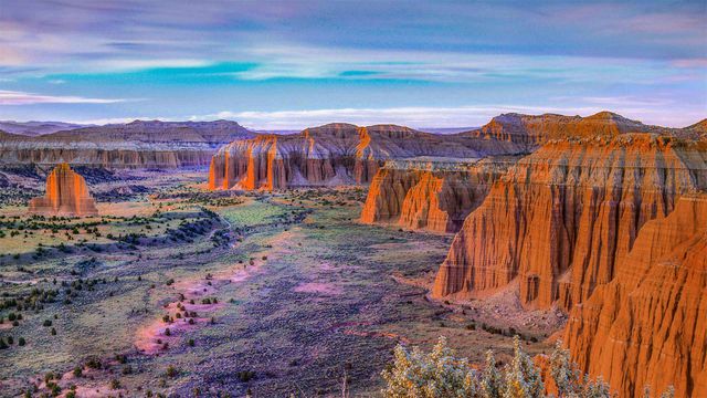 Upper Cathedral Valley, Capitol Reef National Park, Utah, USA