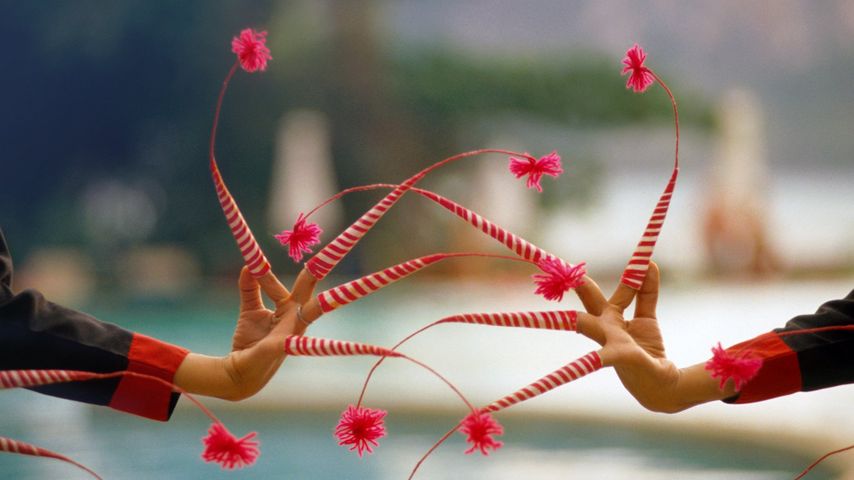 Fingernail dancers’ hands in Thailand