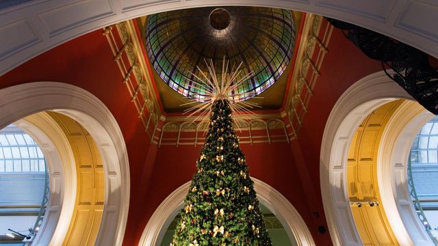 Christmas tree under the dome of the Queen Victoria Building, Sydney