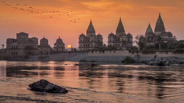 The monuments of Orchha in Madhya Pradesh, India
