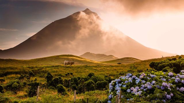 Mount Pico on Pico Island, the Azores