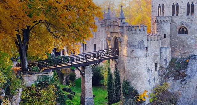 Lichtenstein Castle near Honau in Baden-Württemberg, Germany