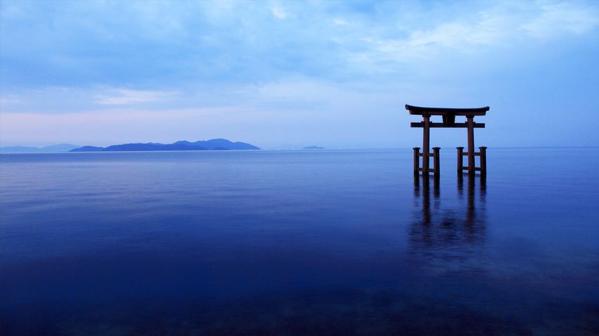 ｢白鬚神社鳥居｣滋賀, 琵琶湖