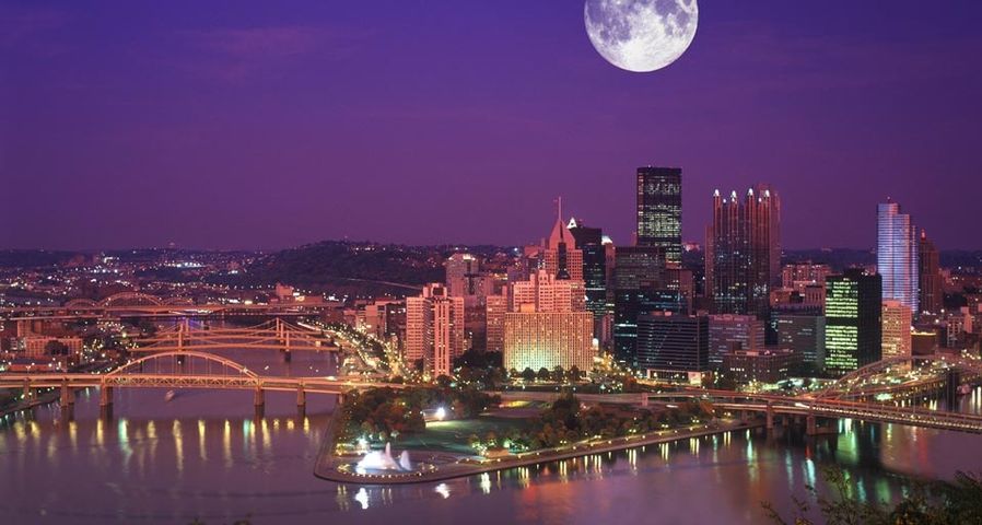 ｢ピッツバーグの夜景｣アメリカ, ペンシルバニア州