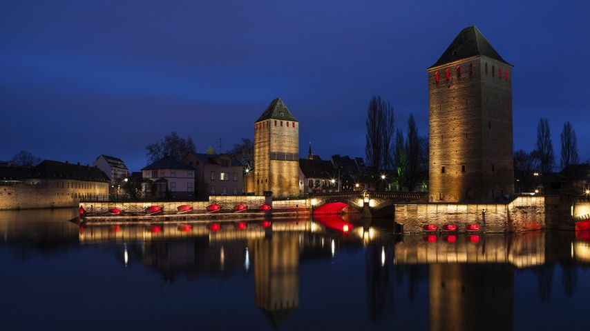 Ponts couverts de Strasbourg, Bas-Rhin, Alsace 