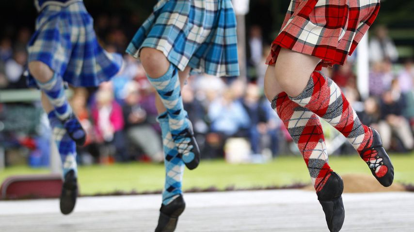 Highland dancers in Scotland