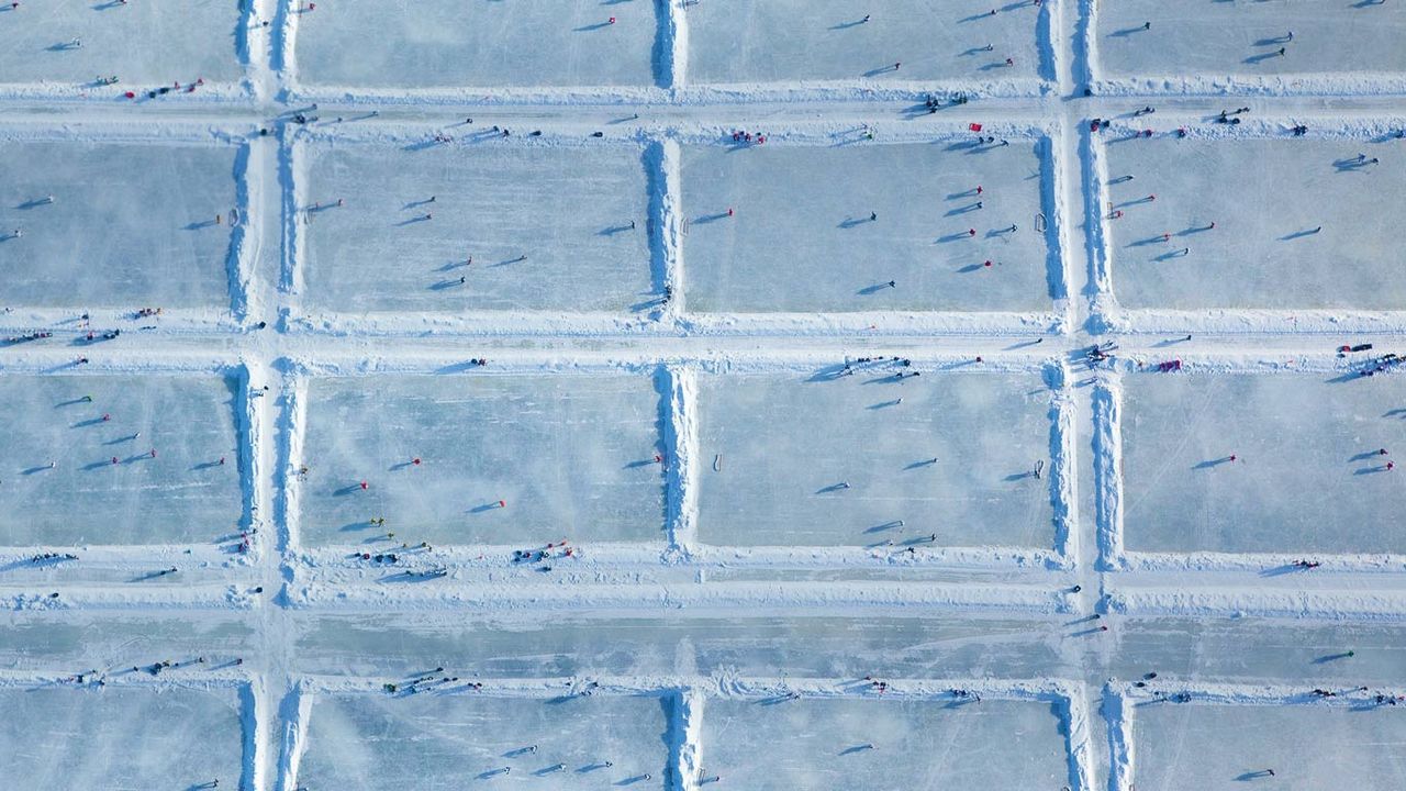 USA Hockey Pond Hockey National Championships at Dollar Lake in Eagle River, Wisconsin 