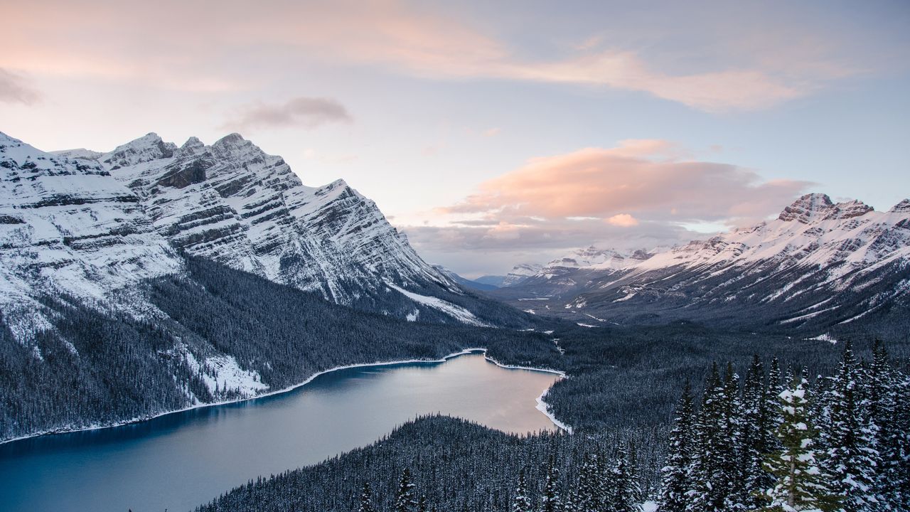 Banff National Park in winter, Alberta, Canada