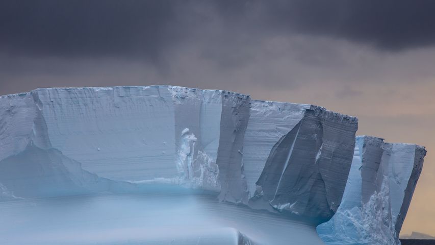 ロス海の氷山, 南極