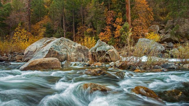 Merced River in Yosemite National Park, California