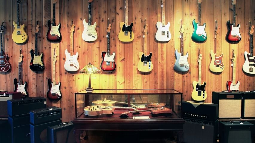 Electric guitars and amplifiers