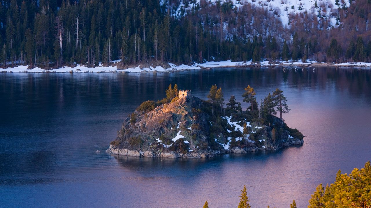 Emerald Bay e Ilha Fanette, Lake Tahoe, Califórnia, Estados Unidos