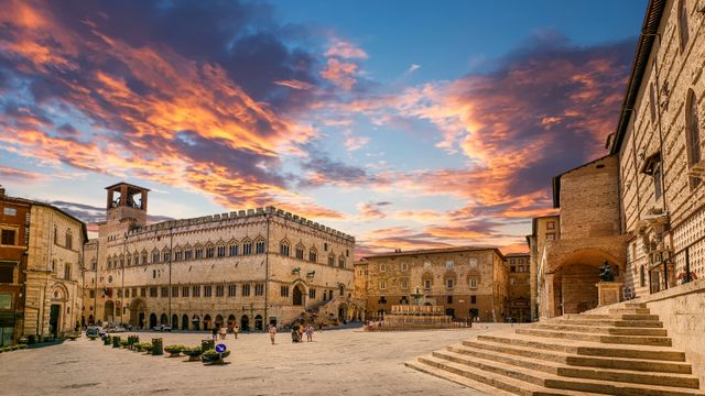Palazzo dei Priori, Perugia, Italia