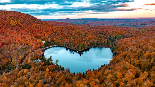 Baker Lake near East Bolton, Quebec