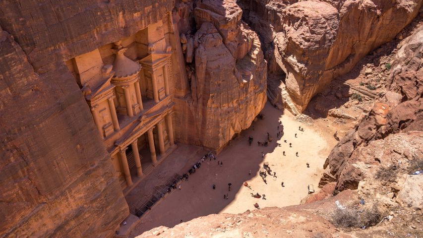 The Treasury of Petra, Jordan