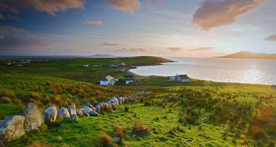 Sunset on Clare Island, County Mayo, Ireland