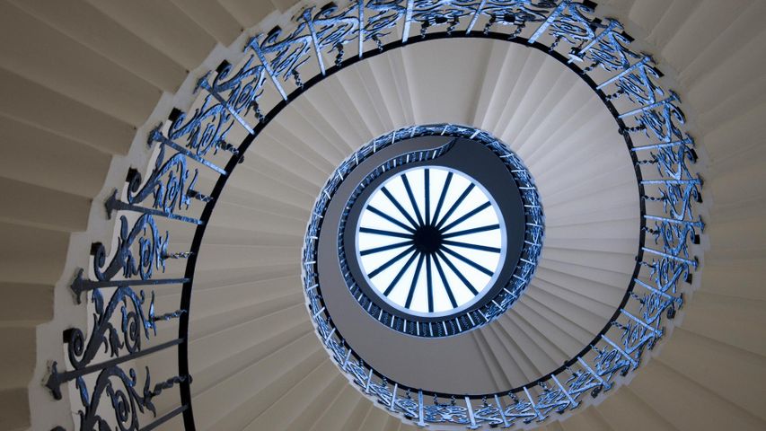 The Tulip Stairs at Queen’s House in Greenwich, London 