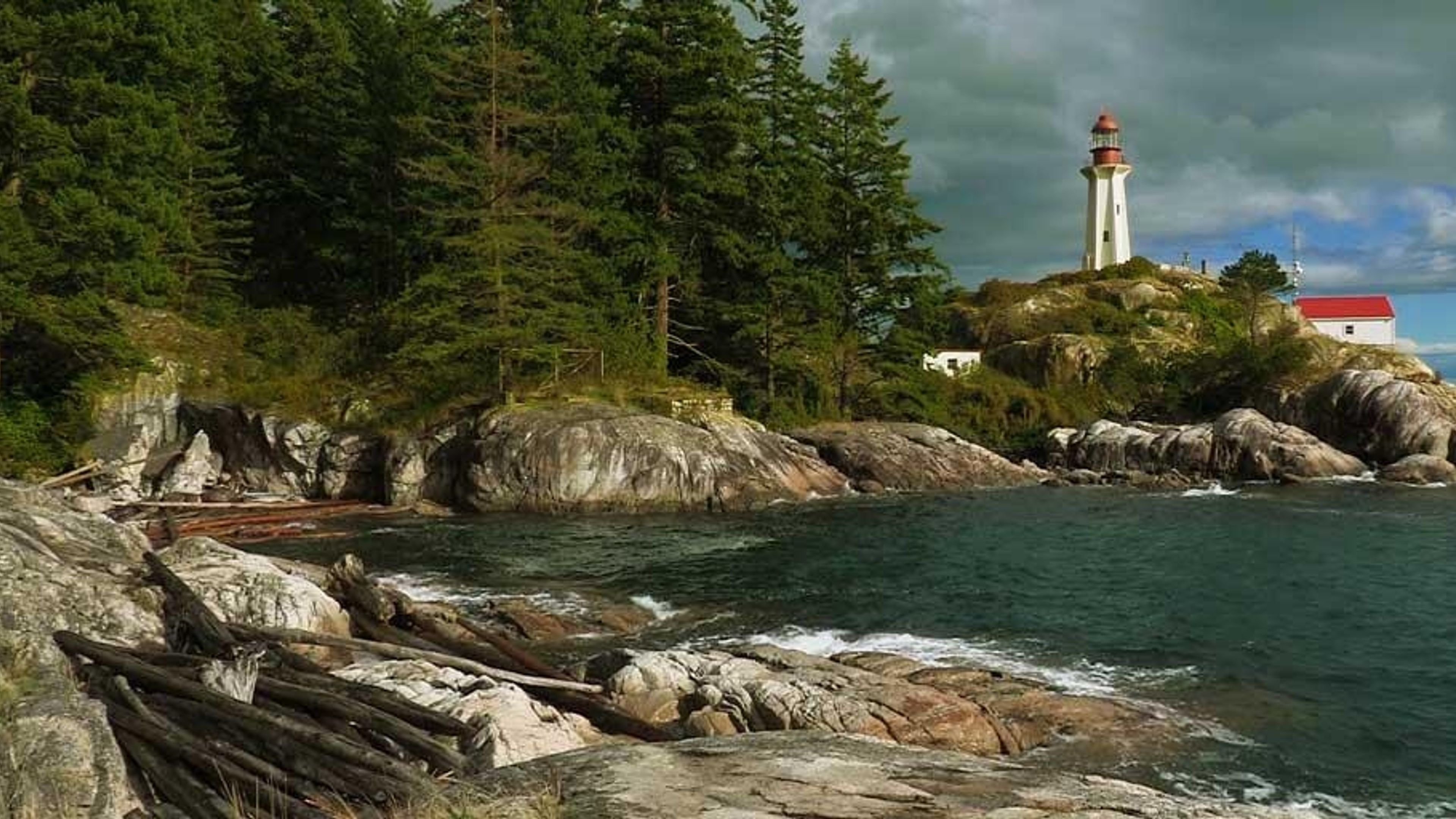 Point Atkinson Lighthouse in Lighthouse Park, West Vancouver, British ...