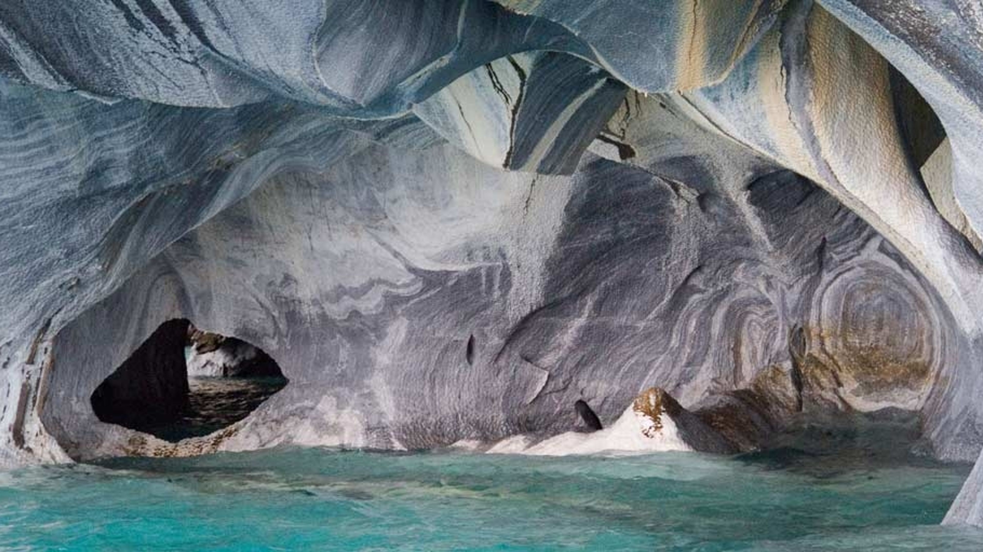 Interior Of Marble Caves, General Carrera Lake, Chile - Bing Gallery