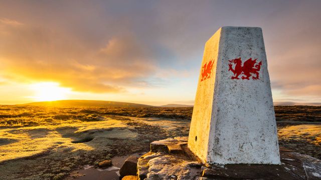 Hay Bluff in the Black Mountains, Brecon Beacons National Park, Wales 
