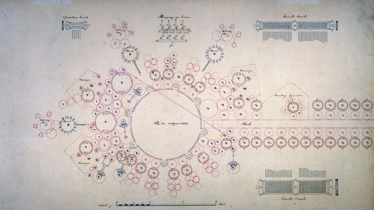 An 1840 design for the Analytical Engine by Charles Babbage