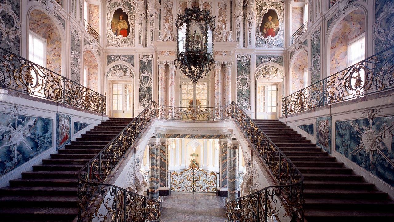 Treppenhaus im Schloss Augustusburg, Brühl, Nordrhein-Westfalen