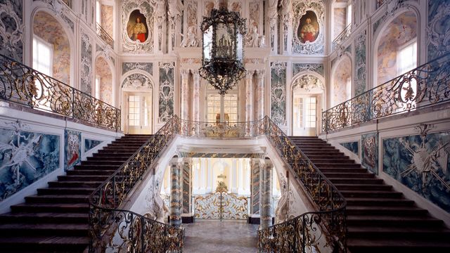 Treppenhaus im Schloss Augustusburg, Brühl, Nordrhein-Westfalen
