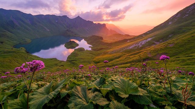 Lake Schrecksee, Allgäu Alps, Bavaria, Germany