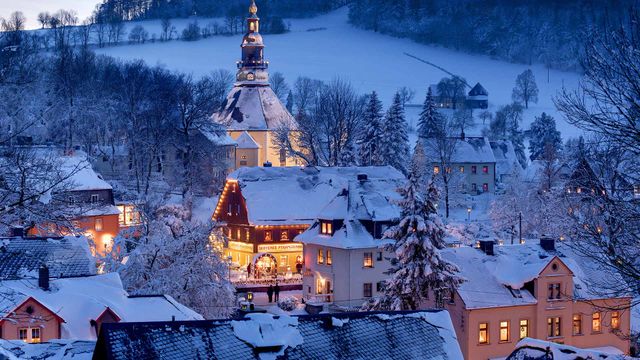 Seiffen im Erzgebirge, Sachsen, Deutschland