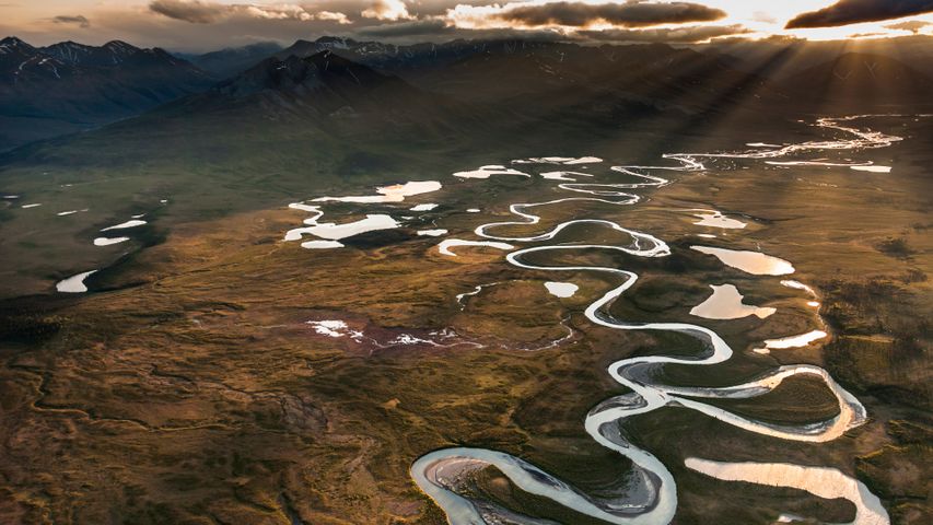 Wind River, Brooks Range, Arctic National Wildlife Refuge, Alaska, USA ...