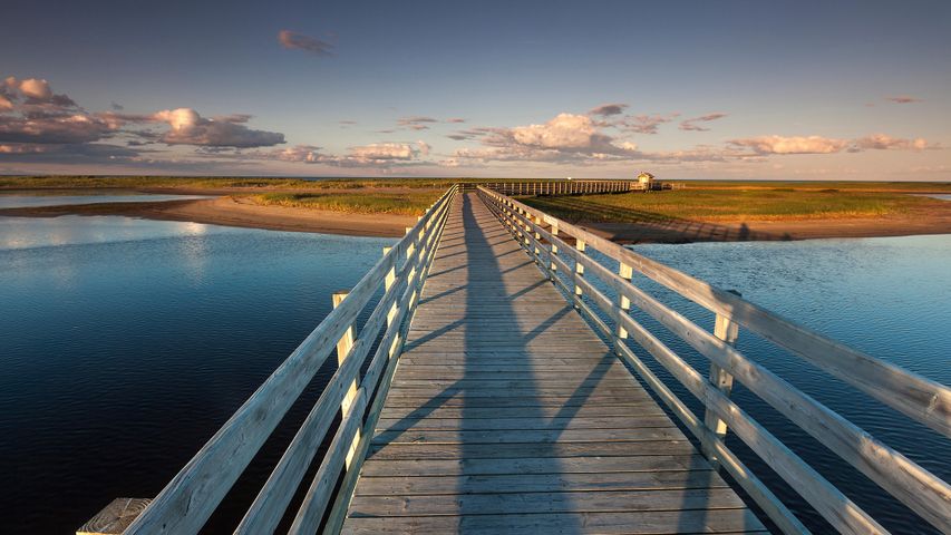 The Kellys beach boardwalk in Kouchibouguac National Park, New Brunswick